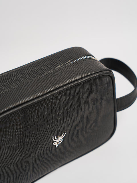 MINI HAND BAG BLACK PYTHON