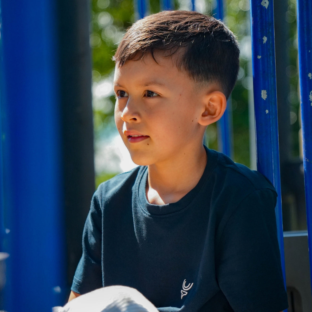 Camiseta niños azul profundo