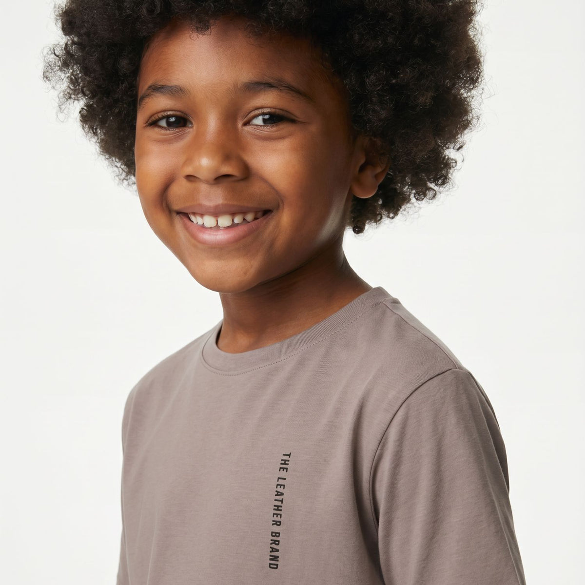 Camiseta niños gris cálido