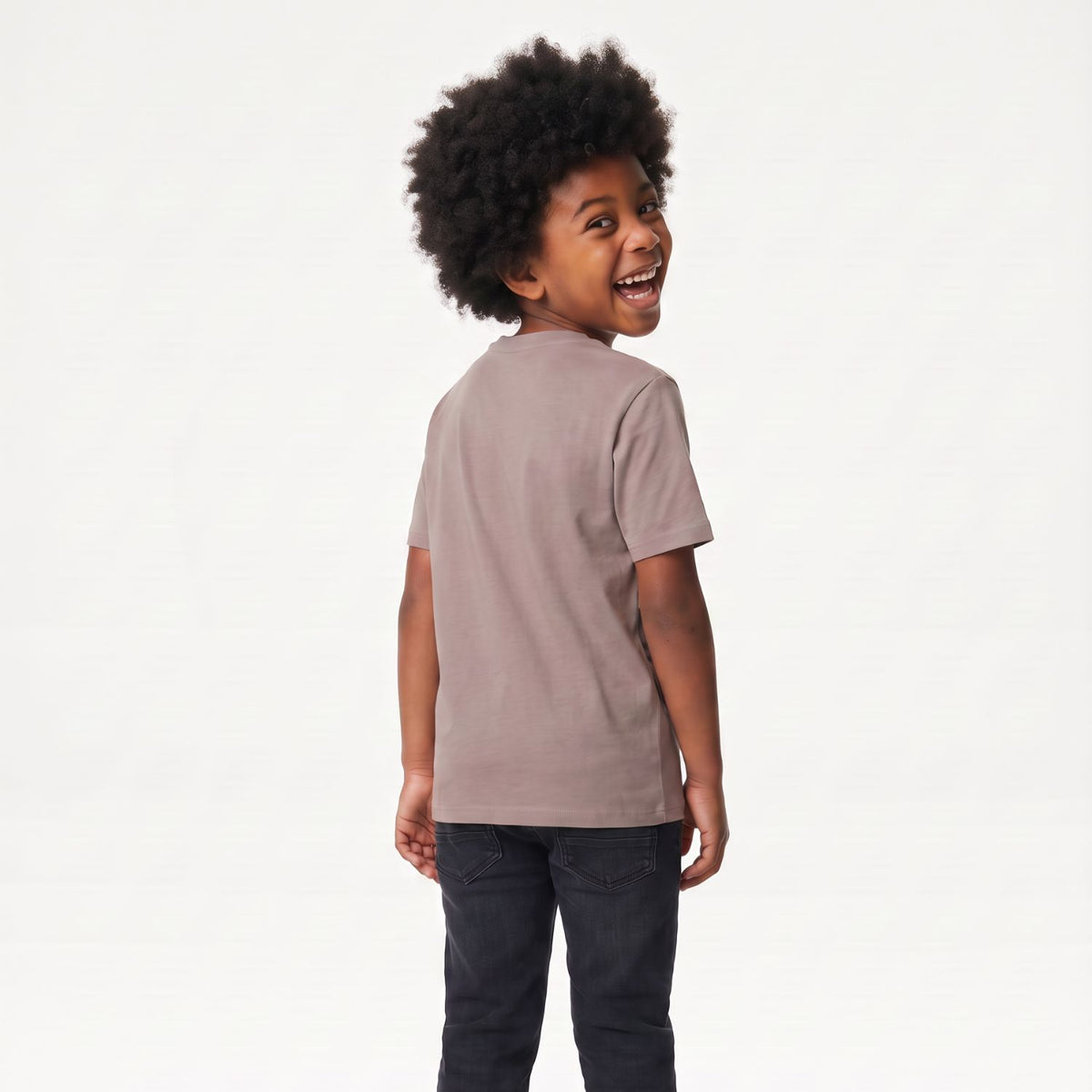 Camiseta niños gris cálido