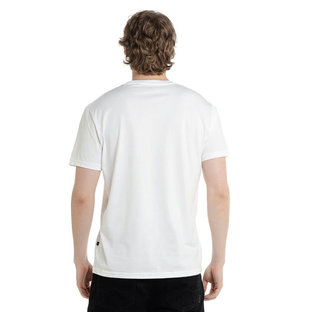 Camiseta básica blanco marfil