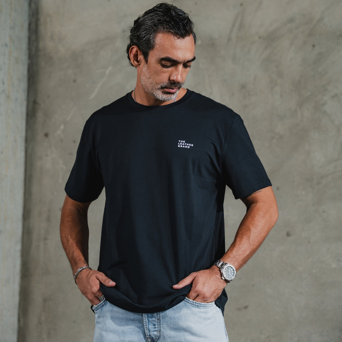 Camiseta insignia azul profundo
