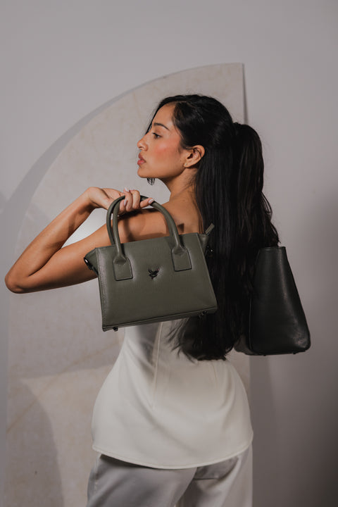 ALCE MINI TOTE VERDE OLIVA