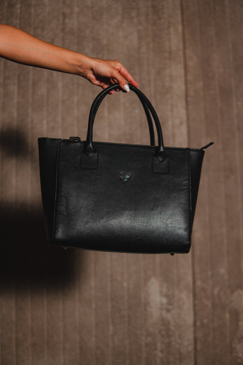 ALCE TOTE BAG NEGRO POROFINO