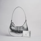 MEDIA LUNA BAG PLATEADO