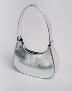 MEDIA LUNA BAG PLATEADO