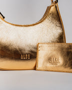MEDIA LUNA BAG DORADA
