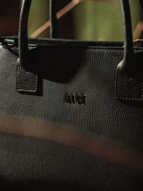 ALCE TOTE BAG VERDE PITON