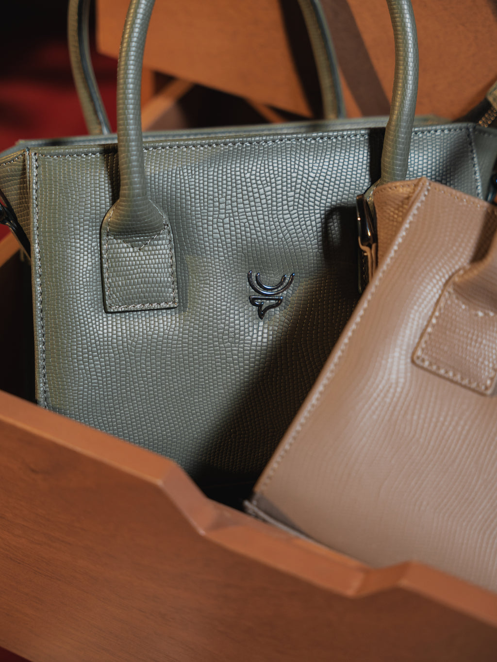 ALCE MINI TOTE VERDE OLIVA