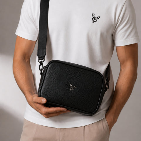 Bolso bandolero negro