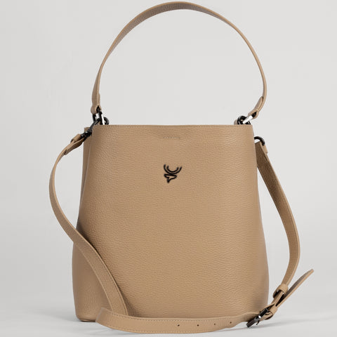 Bolso bouquet camel
