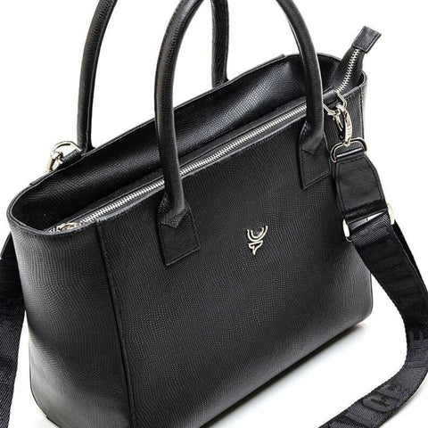 MOOSE TOTE BAG BLACK PYTHON