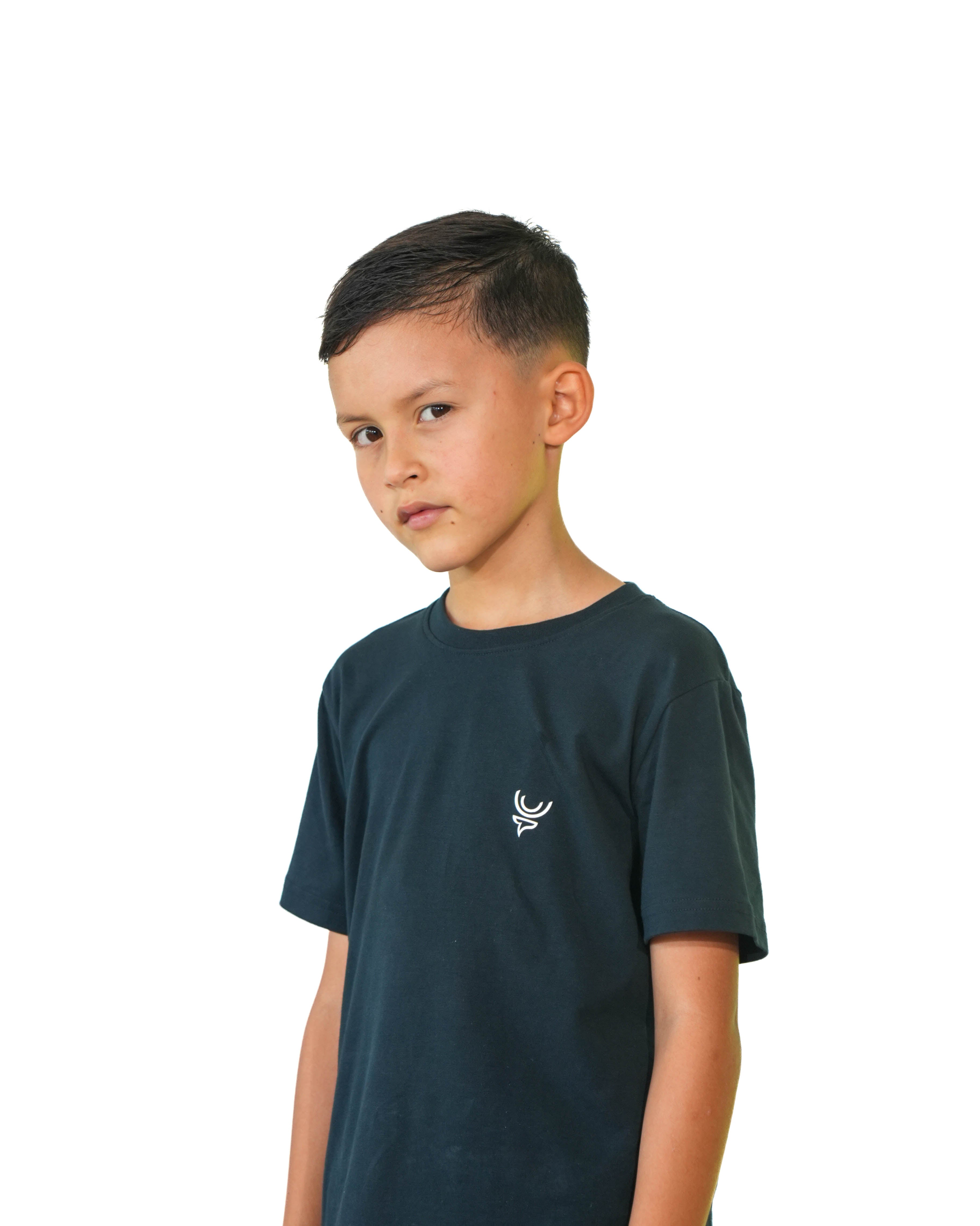 Camiseta niños azul profundo