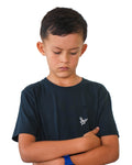 Camiseta niños azul profundo