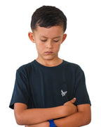 Camiseta niños azul profundo