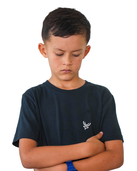 Camiseta niños azul profundo