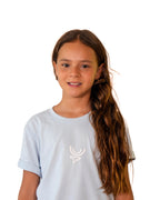 Camiseta niños azul glaciar