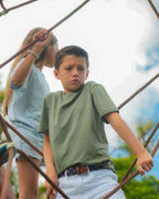 Camiseta niños Verde oliva
