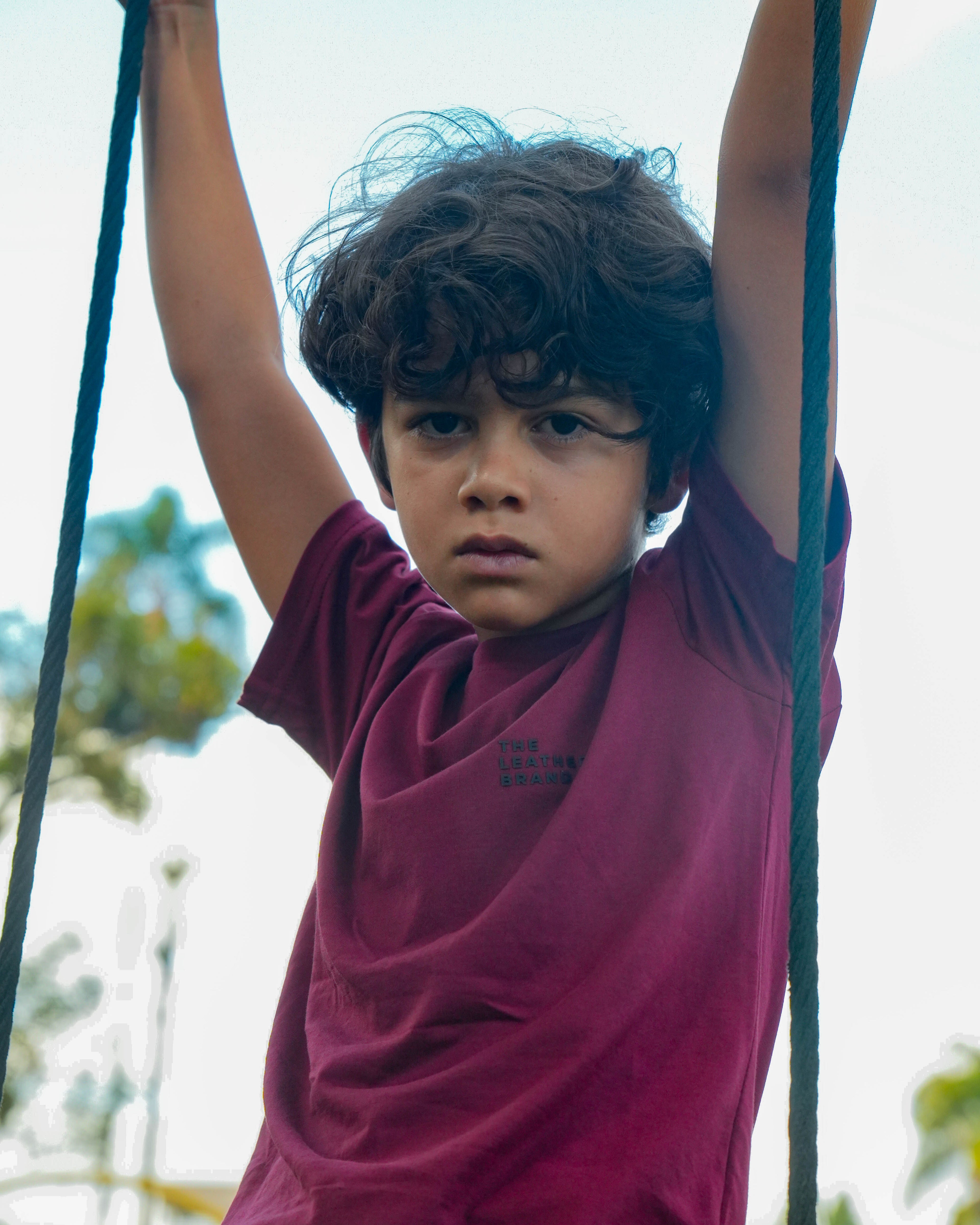 Camiseta niños vino tinto