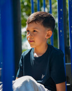 Camiseta niños azul profundo