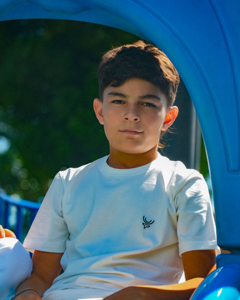 Camiseta niños Blanco marfil