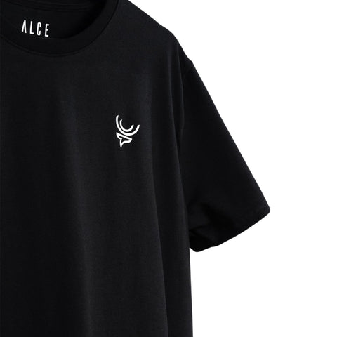 Camiseta insignia negro intenso