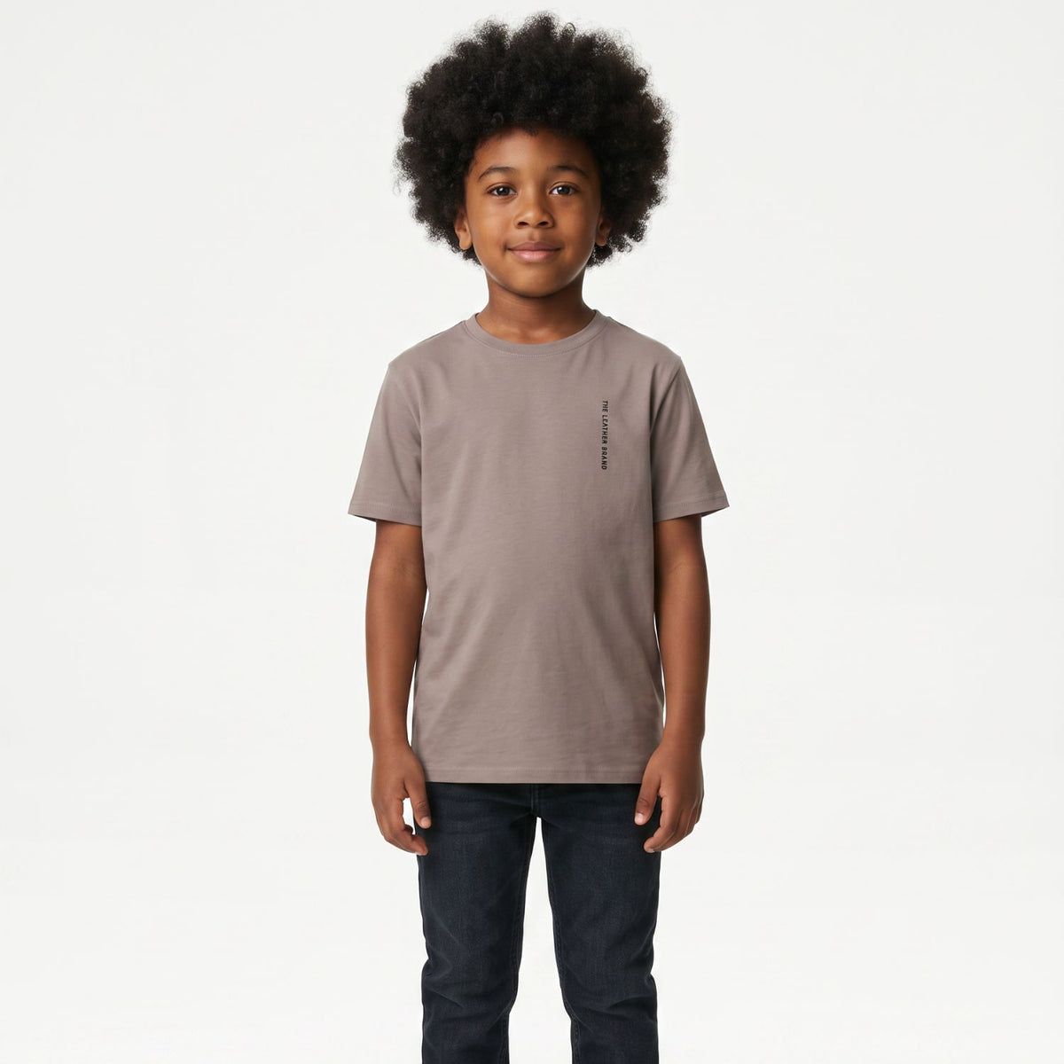 Camiseta niños gris cálido