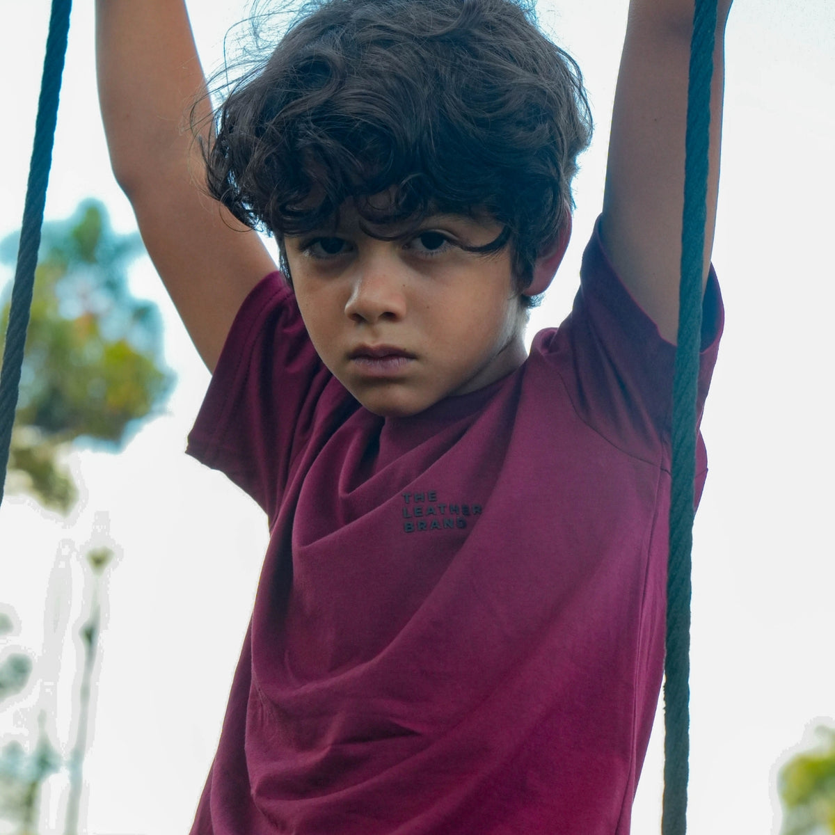 Camiseta niños vino tinto