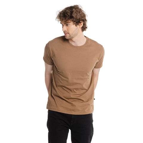 Camiseta básica marrón