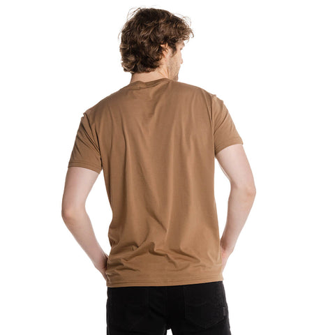 Camiseta básica marrón