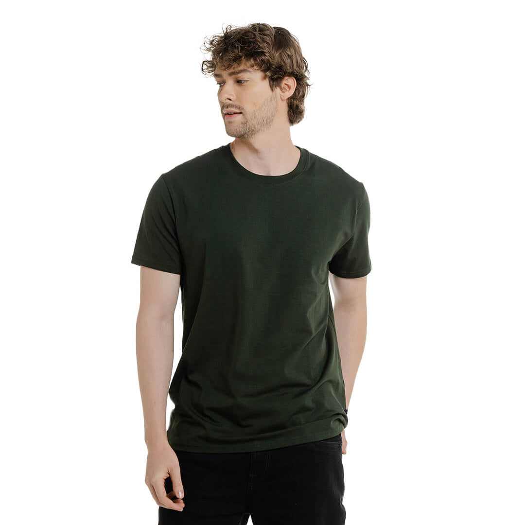Camiseta básica verde