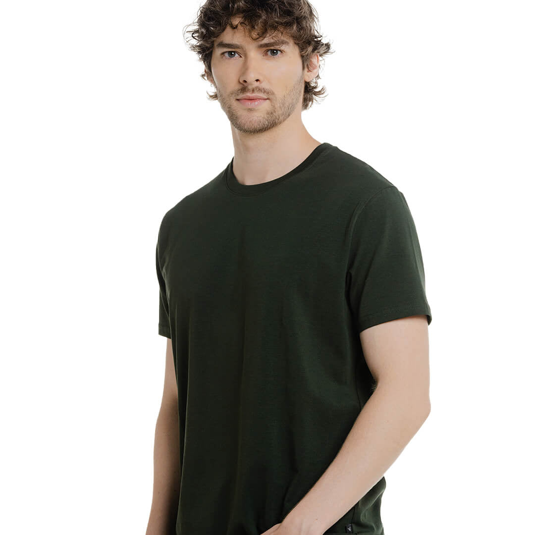Camiseta básica verde