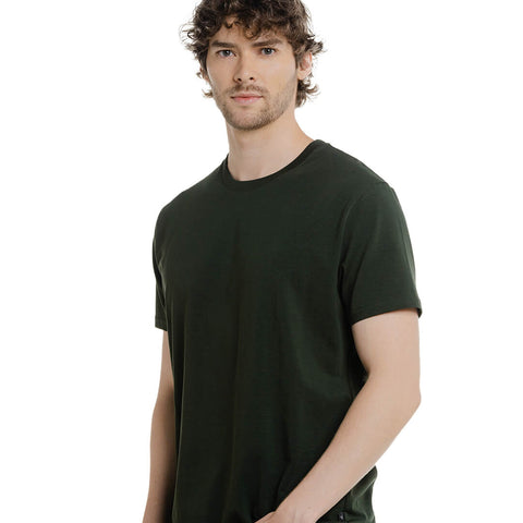 Camiseta básica verde