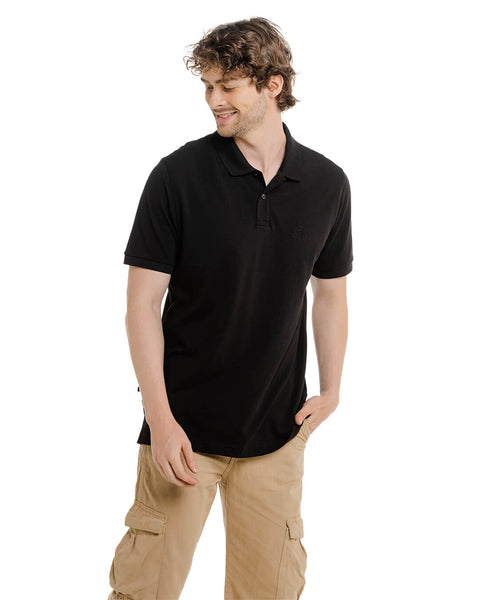 CLASSIC POLO PIQUE NEGRO