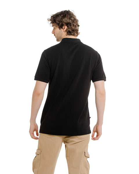 CLASSIC BLACK PIQUE POLO