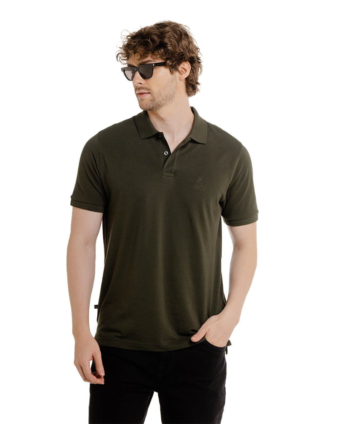 Polo cheap pique verde