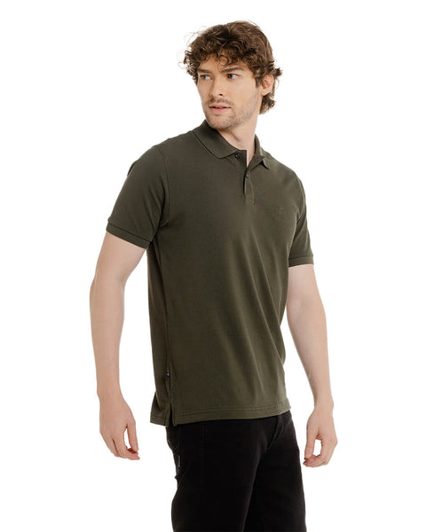 CLASSIC GREEN PIQUE POLO