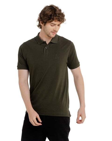 CLASSIC GREEN PIQUE POLO