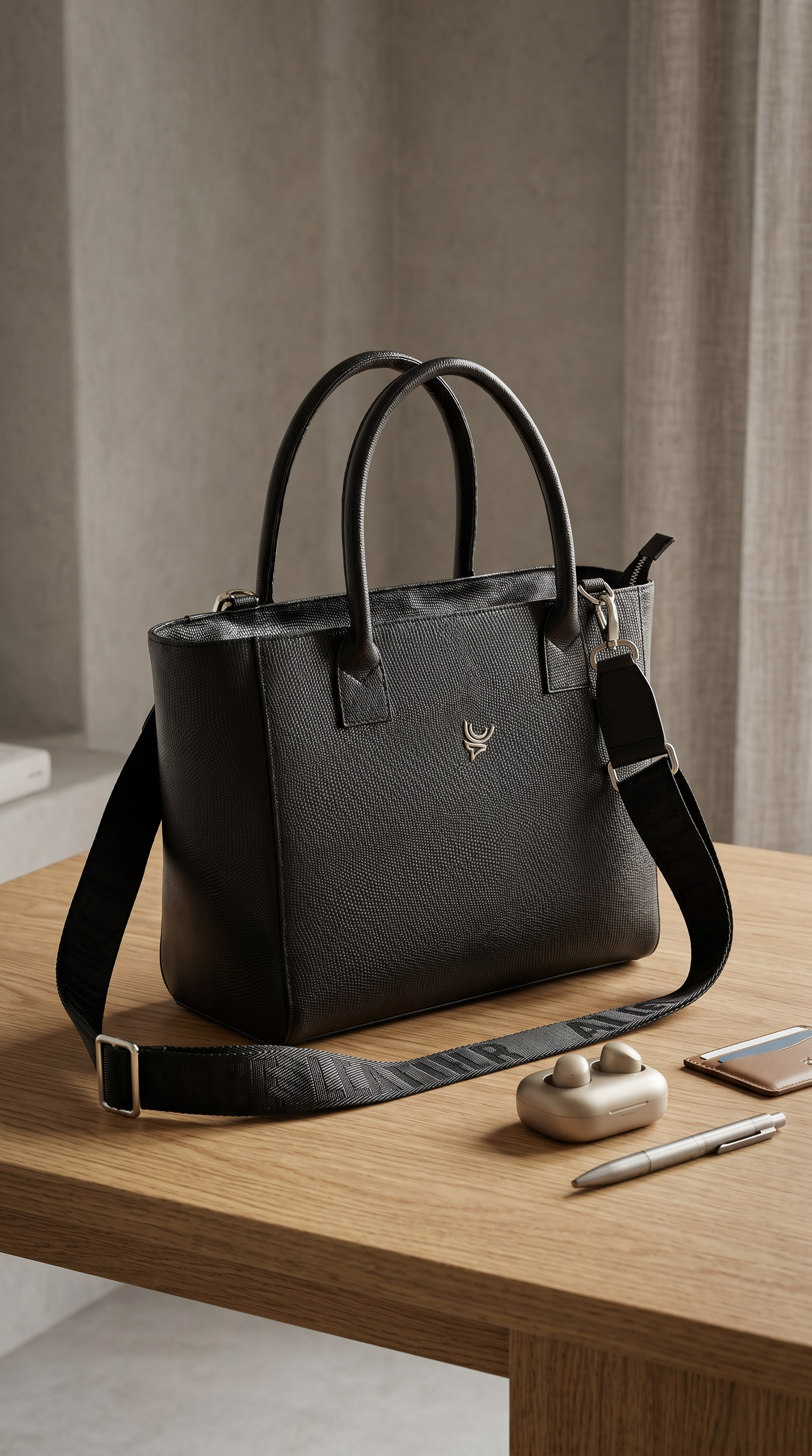 MOOSE TOTE BAG BLACK PYTHON