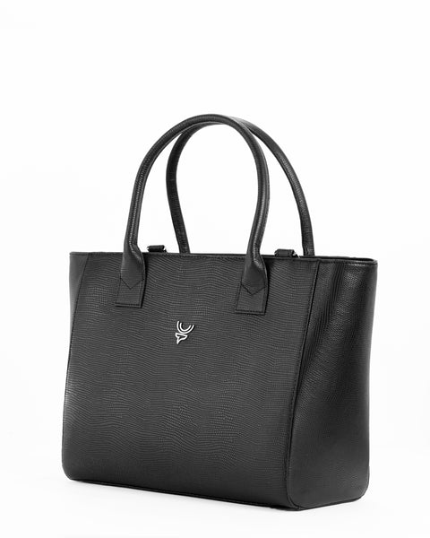 ALCE TOTE BAG NEGRO PITÓN