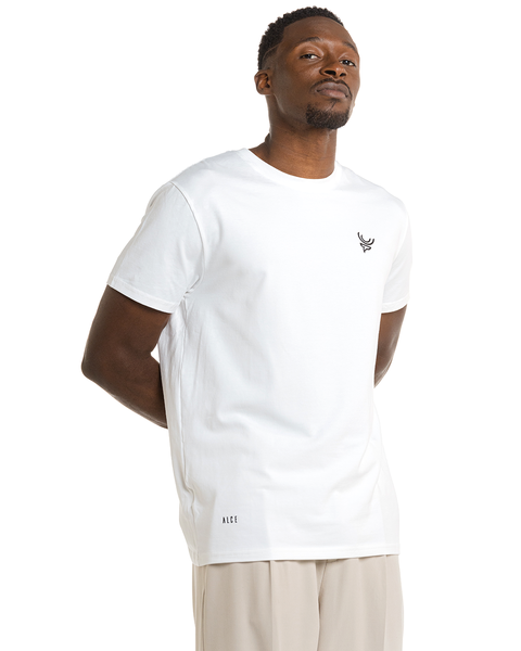 SIGNATURE T- SHIRT WHITE IVORY LOGO