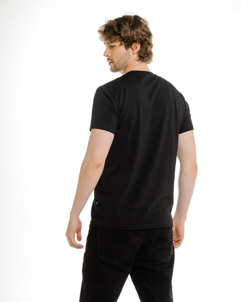 SIGNATURE T- SHIRT BLACK CIRCLE