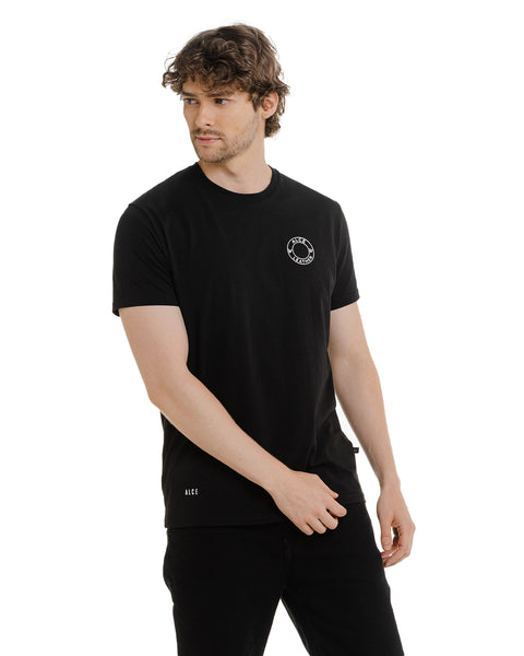 SIGNATURE T- SHIRT BLACK CIRCLE