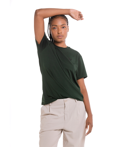 SIGNATURE T- SHIRT EMERALD GREEN WOMEN