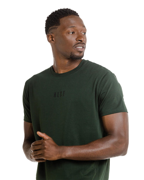 SIGNATURE T- SHIRT EMERALD GREEN LETTERS