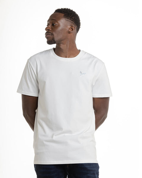 SIGNATURE T- SHIRT WHITE IVORY SILVER REFLECT