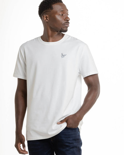 SIGNATURE T- SHIRT BLANCO MARFIL SILVER REFLECT