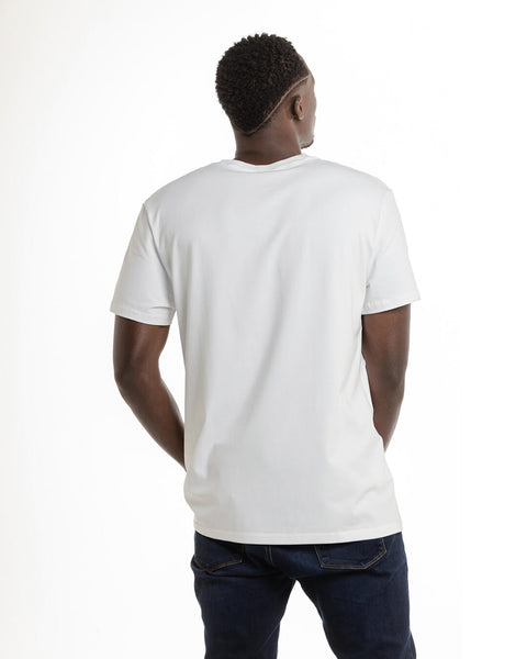 SIGNATURE T- SHIRT WHITE IVORY SILVER REFLECT