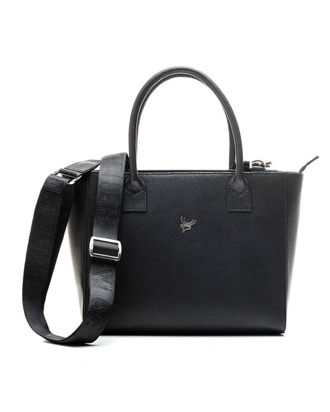 ALCE TOTE BAG NEGRO PITÓN