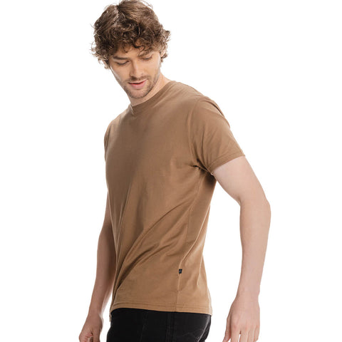 Camiseta básica marrón